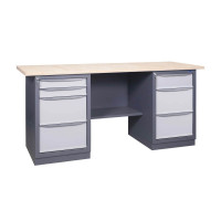 Metallist töölaud sahtliplokkidega 41 2M2B / S2B / 1500x620mm