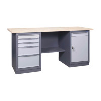 Metallist töölaud sahtliplokkidega 41 3MSB / MD / 1500x620mm