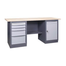 Metallist töölaud sahtliplokkidega 41 3MSB / MD / 1500x620mm
