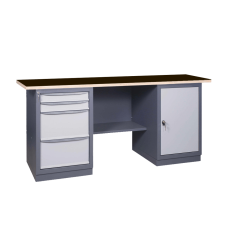 Metallist töölaud sahtliplokkidega 41 2M2B / D / 1800x620mm