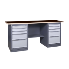 Metallist töölaud sahtliplokkidega 41 3MSB / 3MSB / 1800x620mm