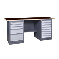 Metallist töölaud sahtliplokkidega 41 3MSB / 8M / 1800x620mm