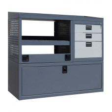 Metallist riiulisüsteem kaubikule STO 12/4-T/P/2M2S