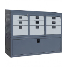 Metallist riiulisüsteem kaubikule STO 15/4T/2MS/2MS/2MS