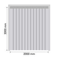PVC ribakardinate komplekt (avale 2000x3000 mm)