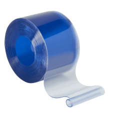 PVC kardinriba rull, 50 m, 200 x 2 mm